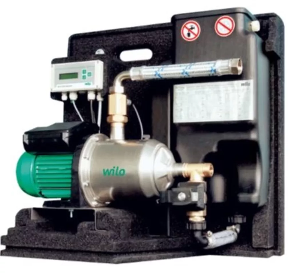 Pompe Wilo récupération eau de pluie système domestique Brabant Wallon Prev'eau