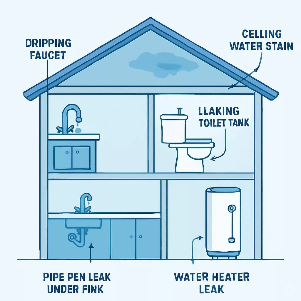 Compteur eau général avec vanne d'arrêt principale - localisation urgence fuite - plombier Brabant Wallon