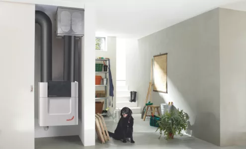 Système ventilation Zehnder ComfoAir double flux récupération chaleur Prev'eau Wavre