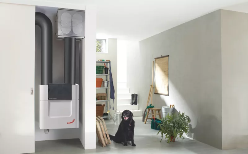 Système ventilation Zehnder ComfoAir double flux récupération chaleur Prev'eau Wavre