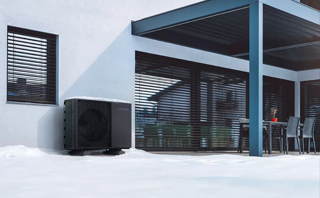 Installation pompe à chaleur Samsung Ambrava air eau chauffagiste Brabant Wallon Prev'eau