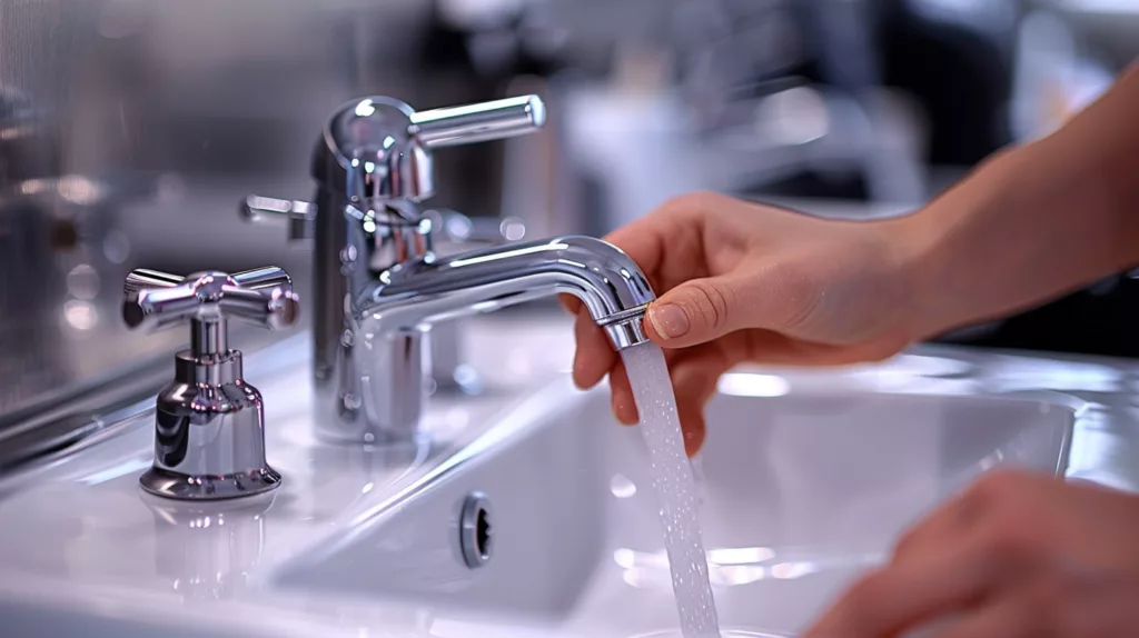 Plombier pose robinet lavabo salle de bain sanitaire Brabant Wallon Prev'eau