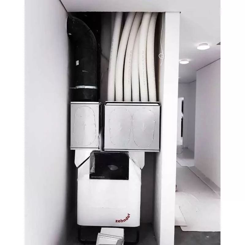 Installation complète VMC Zehnder gaines isolées ventilation performante Prev'eau BW